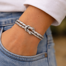 Anchor Bend- double silver leather