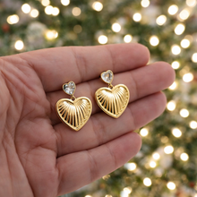 Golden hour heart dangles