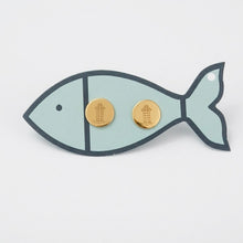 Lighthouse Coin Studs- gold