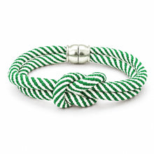 Anchor Bend- double green & white stripe
