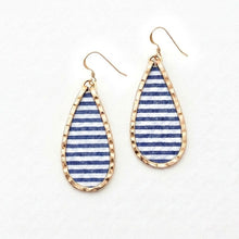 Seersucker Cotton Keel Tear Earrings
