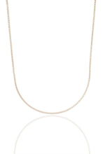 Super Dainty Choker Tennis Necklace Gold
