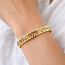 Yacht Hopper Bangle Golden Crocodile