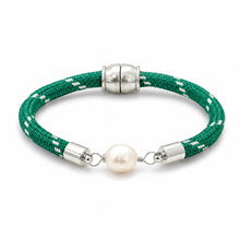 Pearl Girl–green dash rope