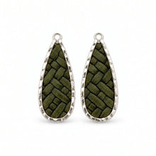 Hunter Green Woven Leather Keel