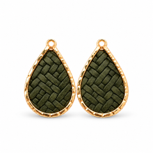 Hunter Green Woven Leather Mini Schooner
