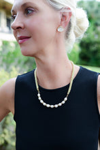 {southern large} dainty black and gold twist rope