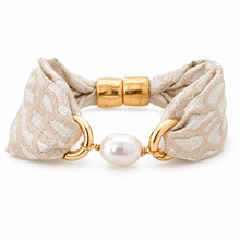 Lilly Bloom Fabric Crew Cuff Bracelet