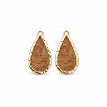 Cork Mini Keel Tear Earrings