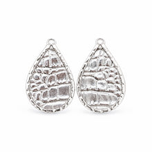 Silver Metallic Crocodile Mini Schooner
