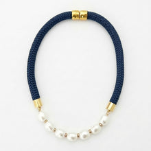 prepster statement rope necklace- southern navy