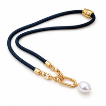 Harbor Rope Necklace- Navy