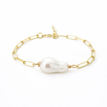 paperclip chain pearl bracelet hilton head island