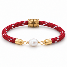Pearl Girl–red dash rope