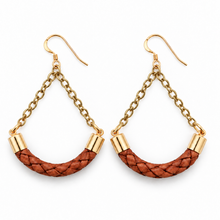 Braided Leather Polo Dangles-Saddle