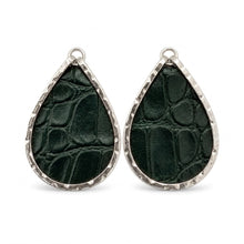 Green Crocodile Embossed Schooner