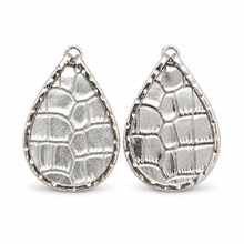 Silver Metallic Crocodile Schooner