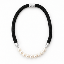 Prepster Statement Rope Necklace- signature black