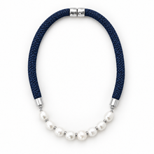 Prepster Statement Rope Necklace- southern navy