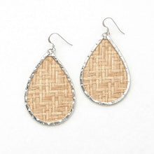 Raffia Schooner Large Tear Earrings