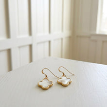 Gold Clover Dangle Earrings