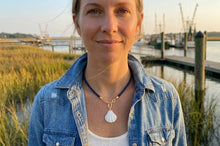 Harbor Rope Necklace- Navy