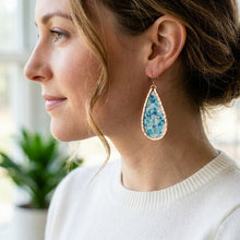 Tidal Confetti Blue Keel Earrings