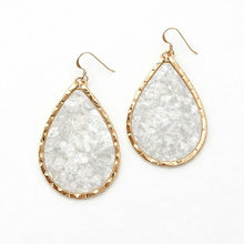 Mother of Pearl Schooner Large Tear Earrings