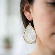 Mother of Pearl Schooner Large Tear Earrings
