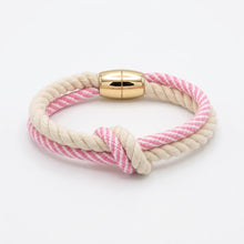 Regatta Knot Bracelet- Pink Stripe