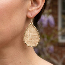 Raffia Schooner Large Tear Earrings