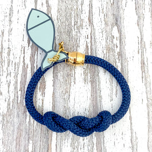 sailor's knot  bracelet- navy
