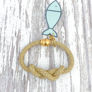 sailor's knot  bracelet- gold