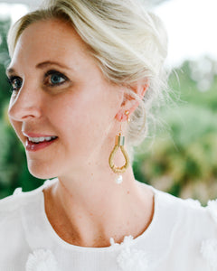 Charleston single rice bead earrings